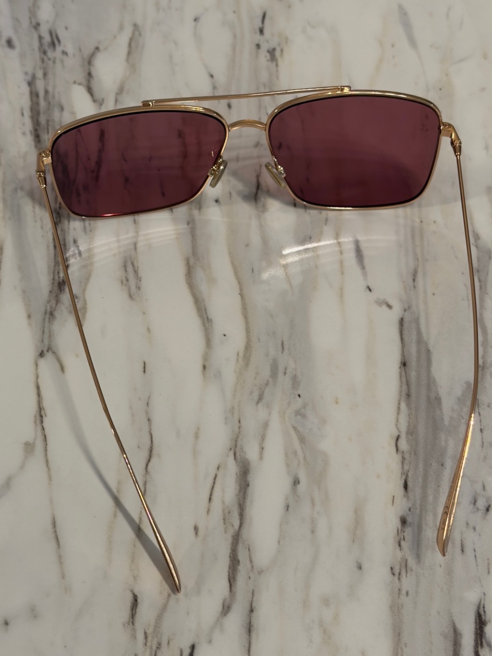 Christian Dior Stellaire 1 Sunglasses Pink Lens Gold Frame - Picture 6 of 7